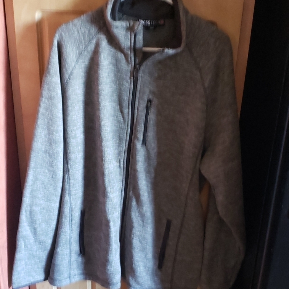 Swiss tech fleece coat